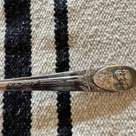 John Adams WM Rogers Spoon Silver Plated Vintage John Marshal Appointed Chief - Picture 3 of 6